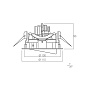 ART-RE-122 LED cветильник встраиваемый поворотный  Downlight   -  Встраиваемые светильники 